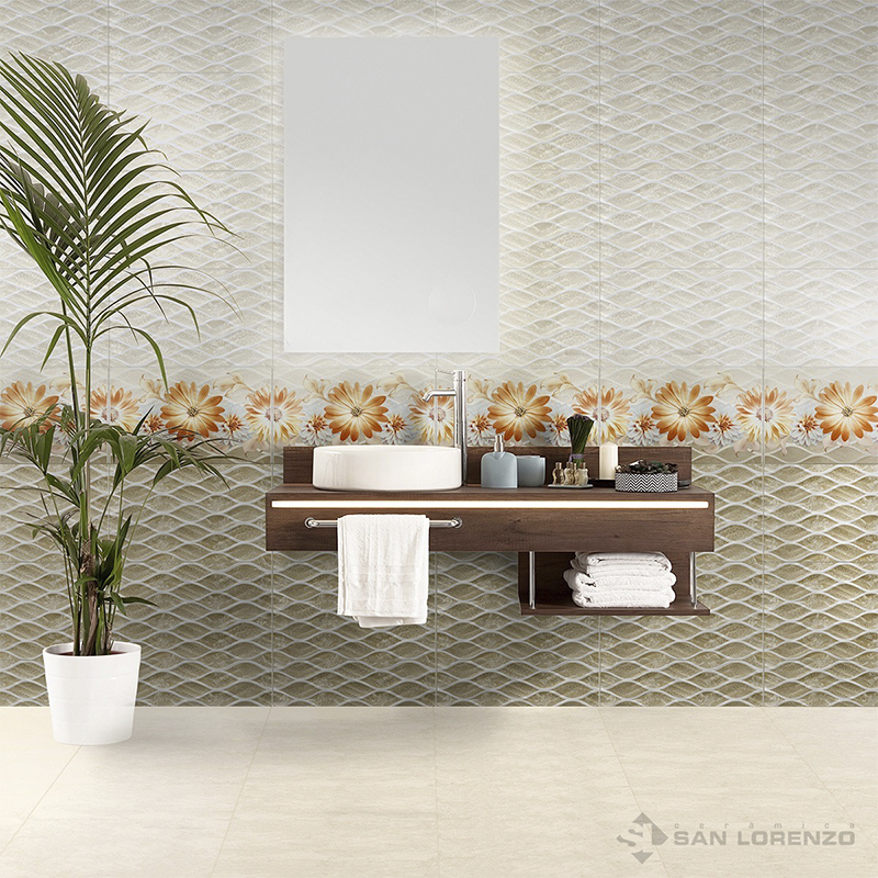 Cerámica Noblesse Ivory Brillo 27x45cm
