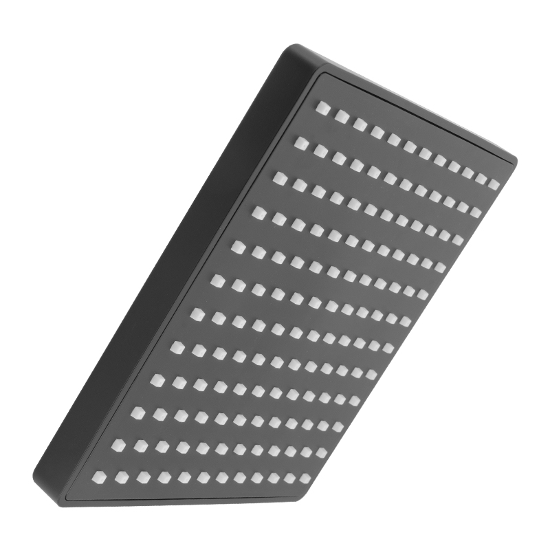 Cabeza de Ducha Negro Mate 20x20cm Vitta