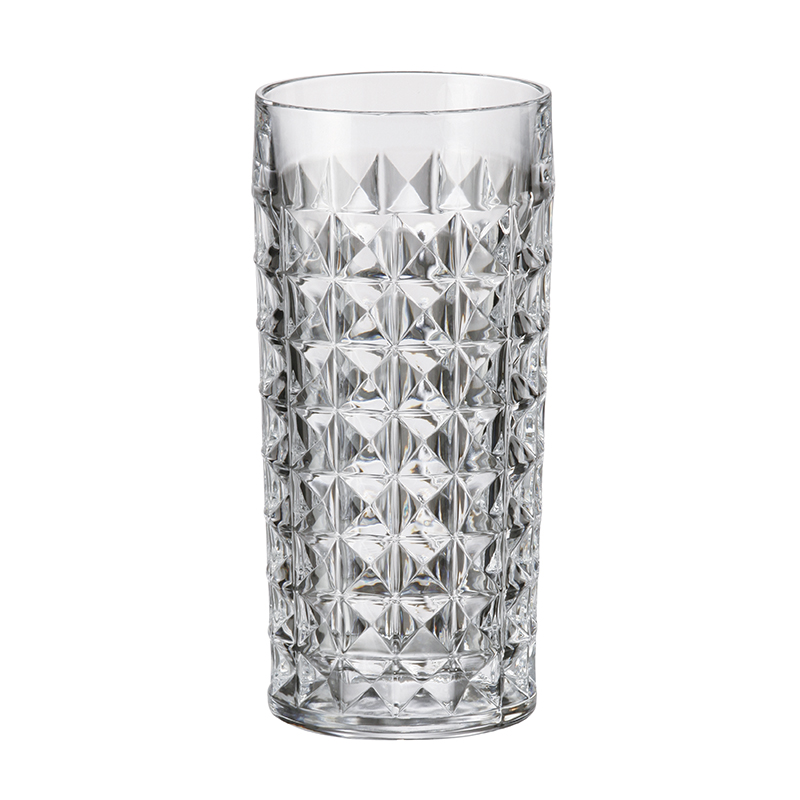 Vaso de Cristal Diamond Alto 260ml 6 Piezas Bohemia
