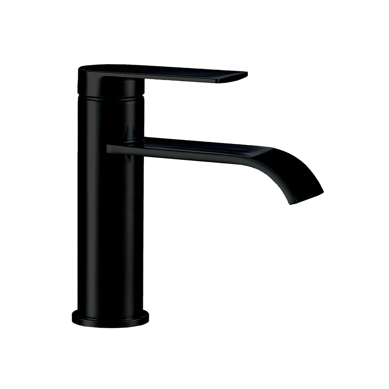 Grifería Monomando para Lavamanos Negro Mate Palmanova 16cm Vitta