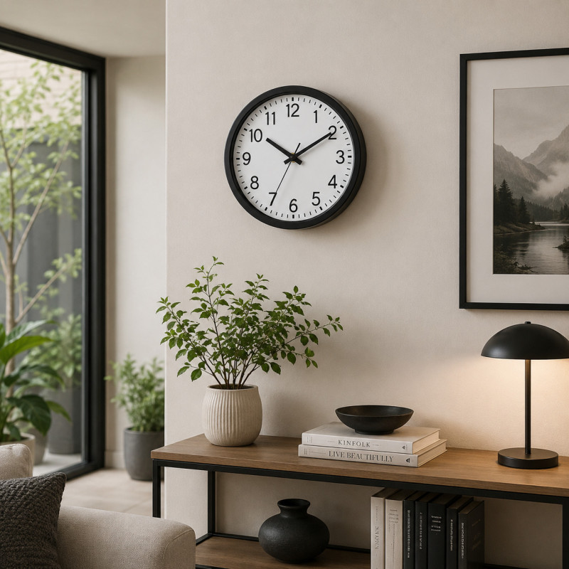 Reloj de Pared Kroto 20cm Negro