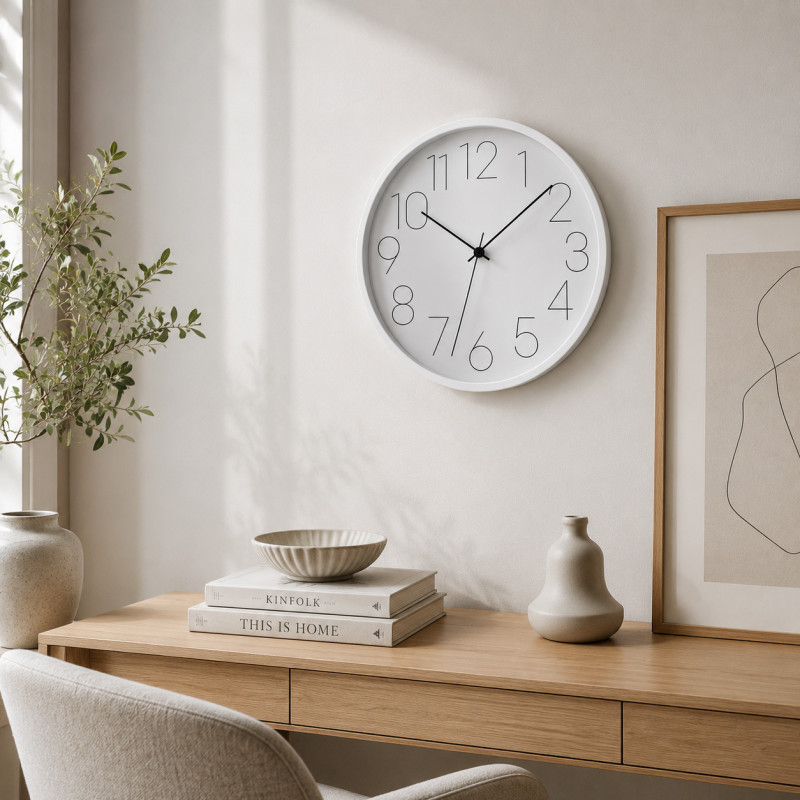 Reloj de Pared Savage 30cm Blanco