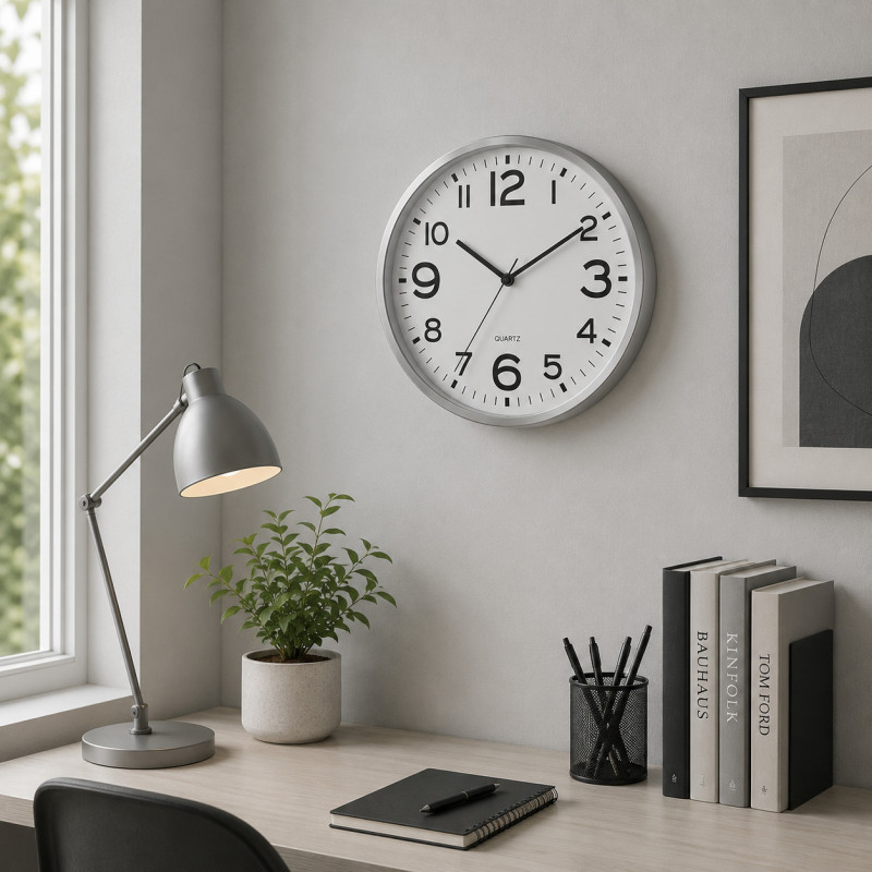 Reloj de Pared Padua 30cm Plata