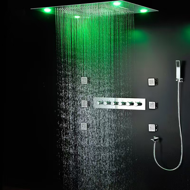 Ducha Spa 3 Funciones + Jets + Mezclador + Ducha de Mano 60x80cm Vitta