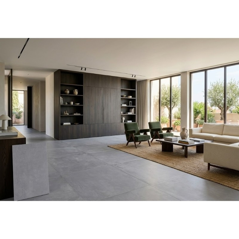 Porcelanato Trend Graphite Mate 75x150cm
