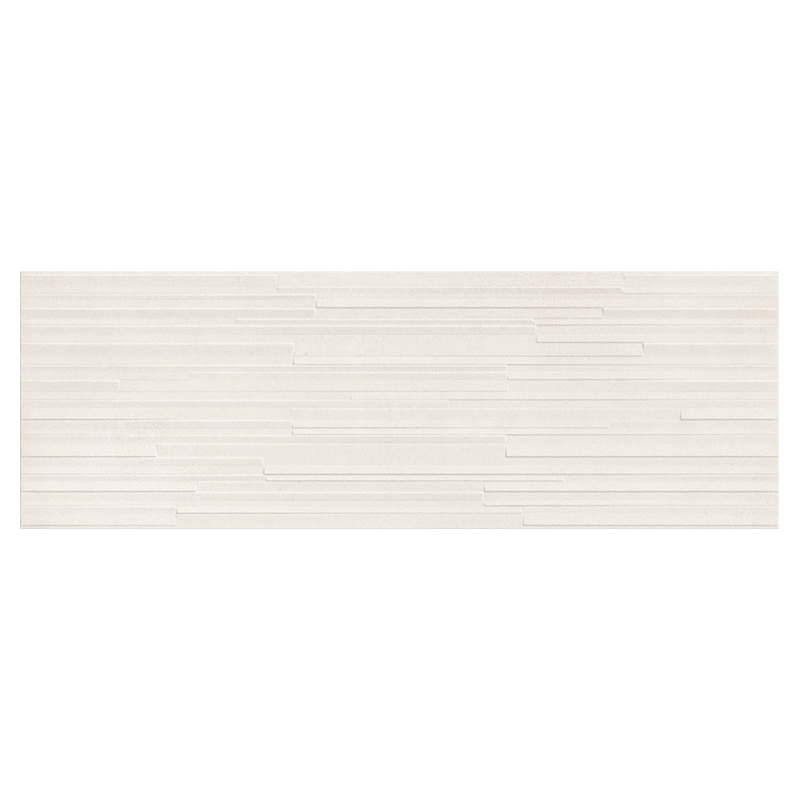 Cerámica Manhattan White con Relieve 30x90cm Hecha en España