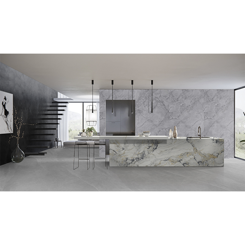 Piedra Sinterizada White Gold Pulido 160x320x12mm (5.12)