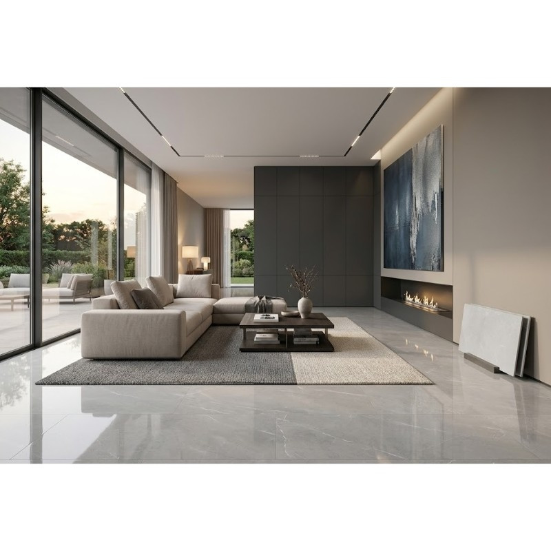 Porcelanato Pulse Marfil Pulido 75x150cm