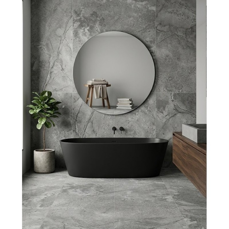 Porcelanato Lombardia Gris Mate 90x180cm
