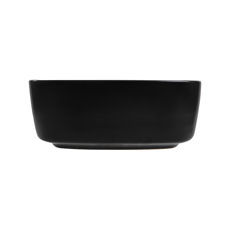Lavamanos Bari Negro Mate 50x37x13cm con Desagüe Vitta