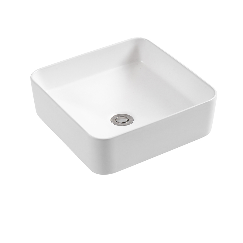 Lavamanos Blanco Mate 37x37x14cm con Desagüe Vitta