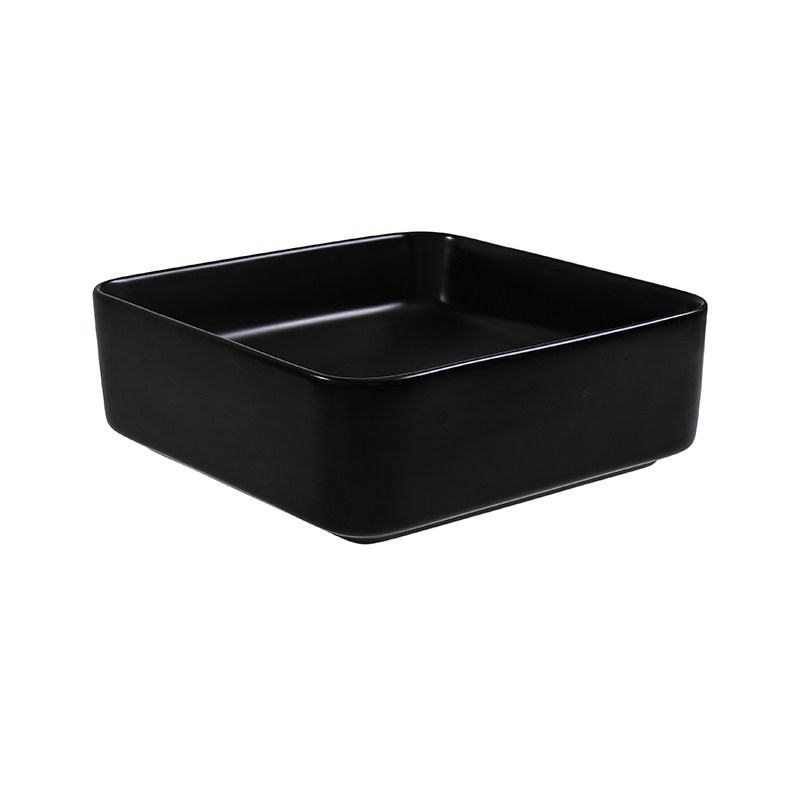 Lavamanos Negro Mate 37x37x14cm con Desagüe Vitta