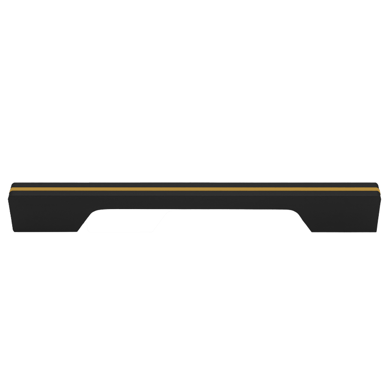 Tiradera Soro 192mm Negro Oro Oxido