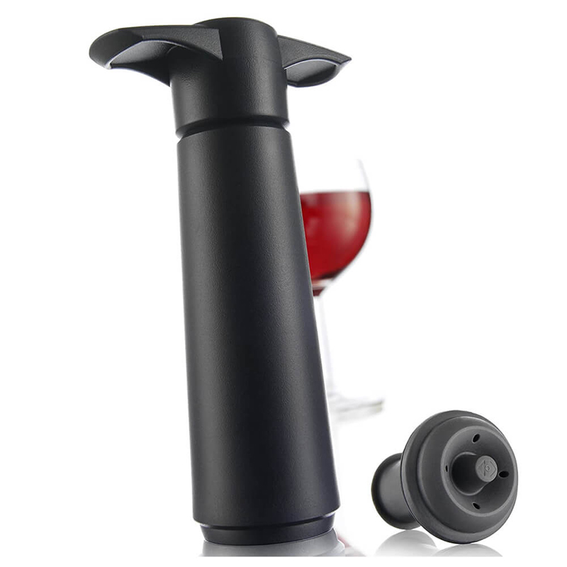 Bomba al Vacío 1 Tapón para Consevar Vino Color Negro VacuVin