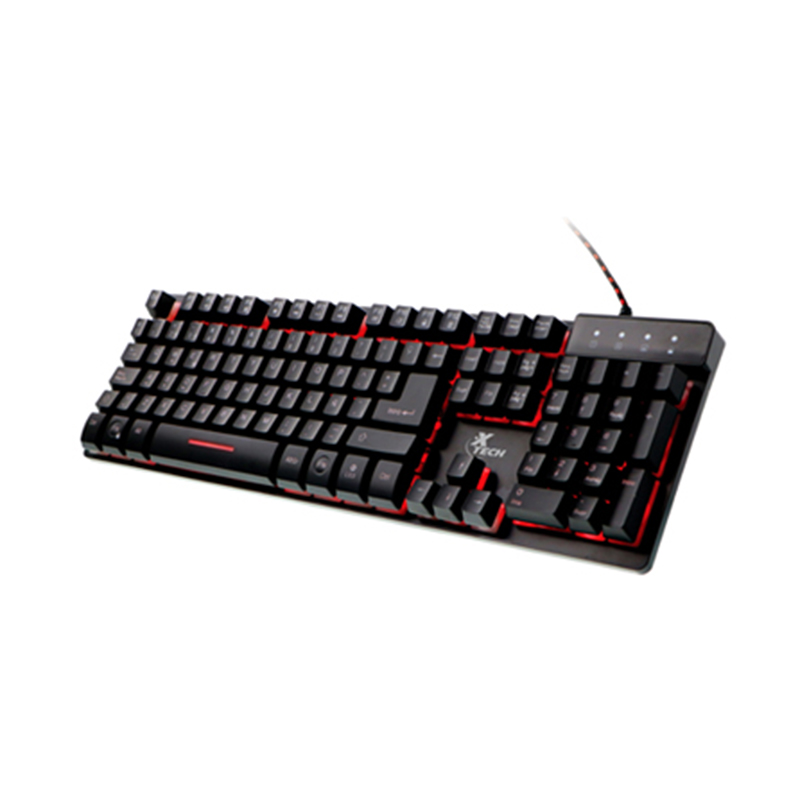 Teclado Alambrico Multimedia Revenger  3D Usb - Led 3 Colores Xtech