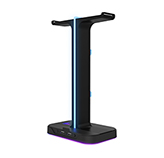 SOPORTE PARA AUDIFONOS XTECH INCLUYE 2 PUERTOS USB - RGB