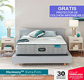 Colchón Beautyrest Harmony Extra Firm Twin 105x190cm