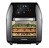 Freidora de Aire con Horno 10lts Pantalla Touch 1700w Apagado Automático Negro Chefman