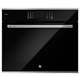 Horno a Gas 80cm Negro Acero Inoxidable con Convección y Freidora de Aire 80cm 99L GE