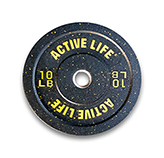 BUMPER DE 10LBS CON PINTAS DE COLOR ACTIVE LIFE