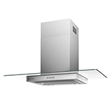 Campana empotrable CE9VX 90cm vidrio/Silver Electrolux