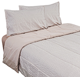 Cubrecama Crepe Rosa Twin