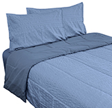 Cubrecama Crepe Azul Full