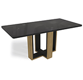 Mesa de Comedor Natal 90x160cm Negra con Vidrio