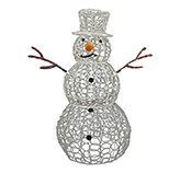 Muñeco de Nieve para Exterior con Luz Led 1mt
