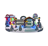 Pueblo Musical con Luces Led 40x22x17cm