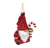 Santa Elf Colgante con Bastón 7.3x6.2x11.3cm