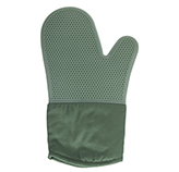 Guante de Cocina Silicon Tela Verde