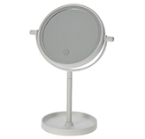 Espejo Blanco de Mesa con Luz Led Eleganza