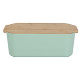 Panera Menta con Tapa Bambú 33x18.5x12cm