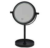 Espejo Negro de Mesa con Luz Led Eleganza