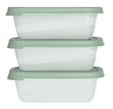Contenedor Plástico 300ml 3 Piezas Menta