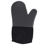 Guante de Cocina Silicon Tela Gris Negro