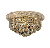 Lámpara de Techo shaki Oro Cristal 30x17x18cm 2xE14 Eurolight