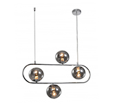 Lámpara Colgante Yonk Cromo 70x15x52cm 4xE27 Eurolight