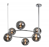 Lámpara Colgante Yonk Cromo 60x40cm 6xE27 Eurolight