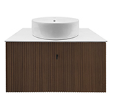 Mueble de Baño con Lavamanos Café