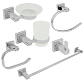 Accesorios de Baño Bella Cromo 6 Piezas