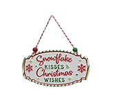 Colgante Snowflake Christmas Dear Santa 14X8cm