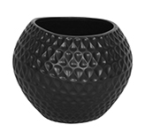 Florero Darpa Cerámica 15.5cm Negro