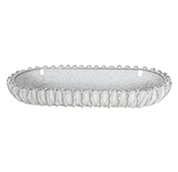 Bandeja Jelly Cerámica 13x27cm Beige