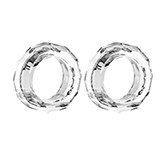 Porta Servilleta Cristal Amber x2