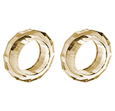 PORTA SERVILLETA CRISTAL AMBER X2
