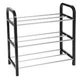 Zapatera de 3 Niveles Negro 41X44X18.5cm