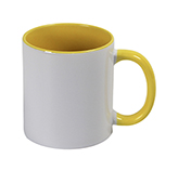 Jarro para Sublimar 11oz Blanco Amarillo