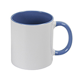 Jarro para Sublimar 11oz Blanco Azul
